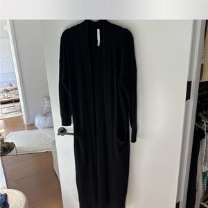 Aritzia Babaton long black cardigan